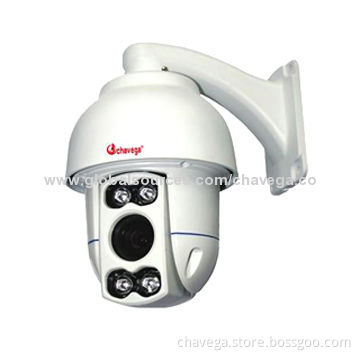Mini outdoor high-speed IR PTZ camera, 1/3" Sony CCD, 256 presets, 10x optical focus 12V/2A